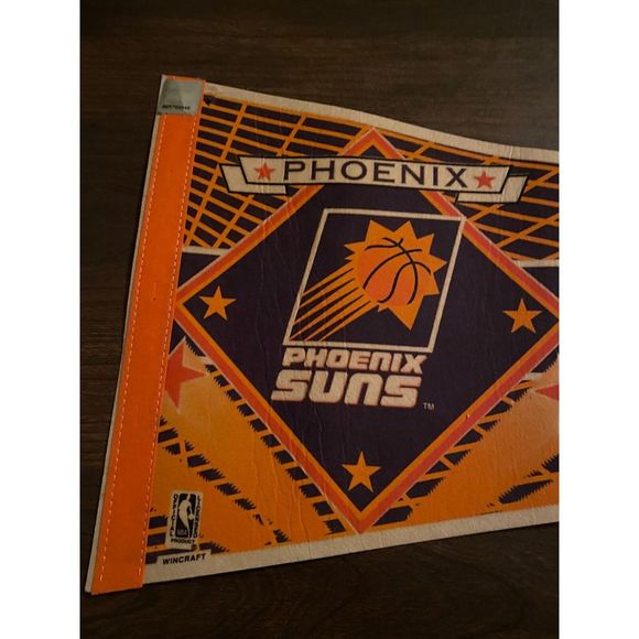 Vintage‎ NBA Basketball Phoenix Suns Basketball Pennant Official License - Picture 2 of 8